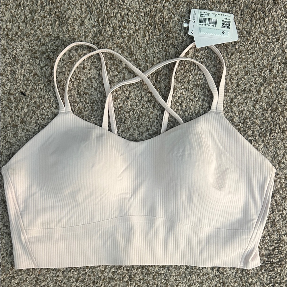 Light Pink Lululemon Athletica Soft Pink Strappy Bra